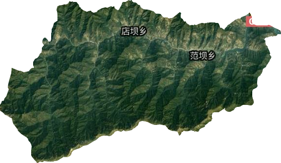 范坝乡卫星图