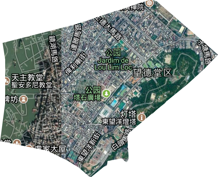 花王堂区卫星图