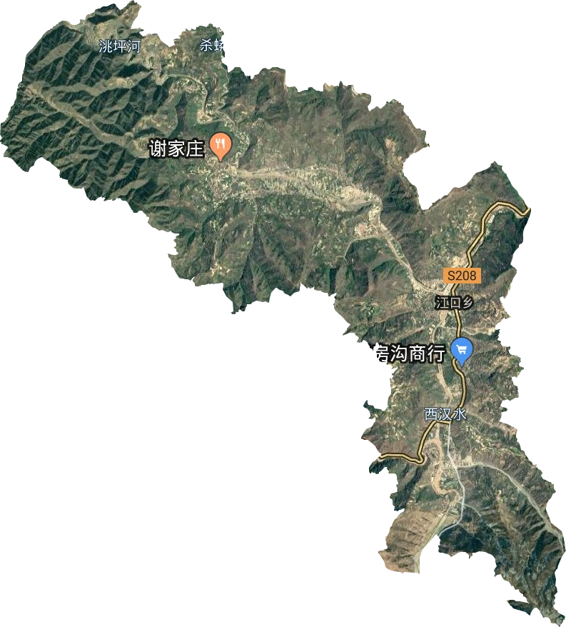 江口乡卫星图
