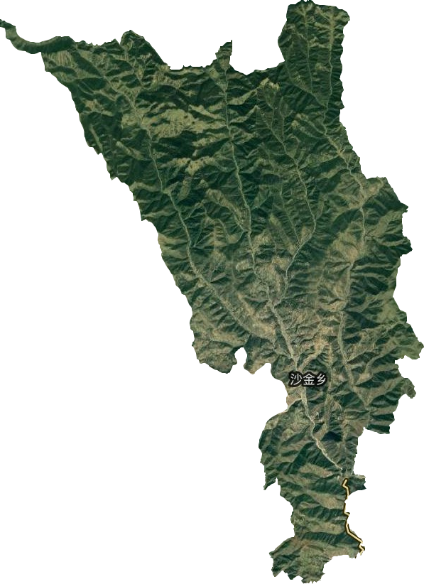 沙金乡卫星图