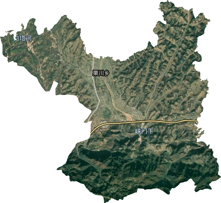 栗川乡卫星图