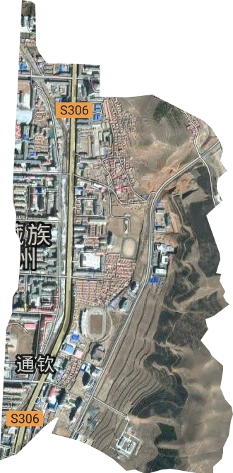 通钦街道卫星图