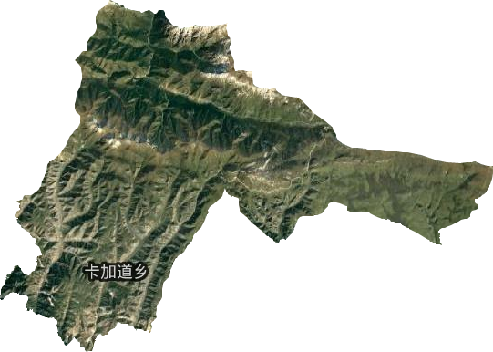 卡加道乡卫星图