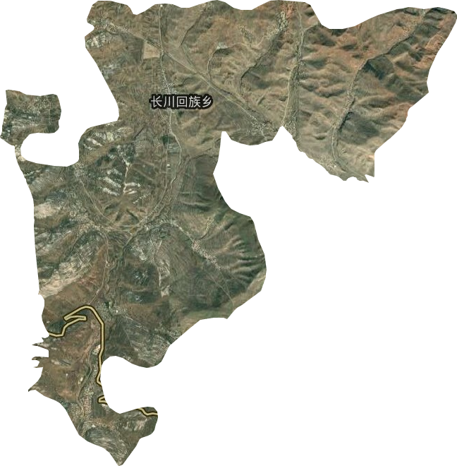 长川回族乡卫星图