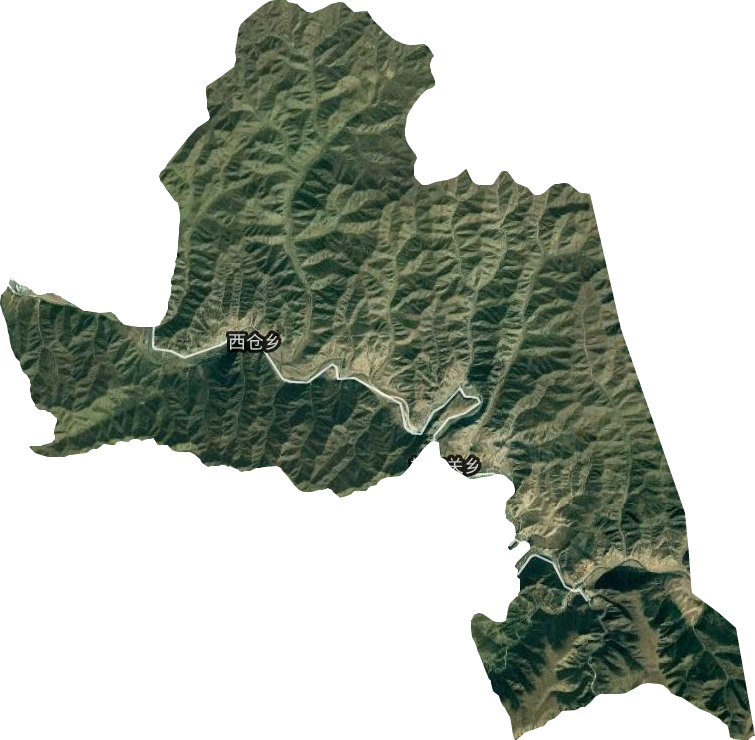 西仓乡卫星图