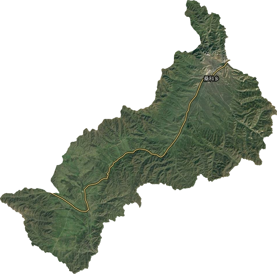 桑科乡卫星图