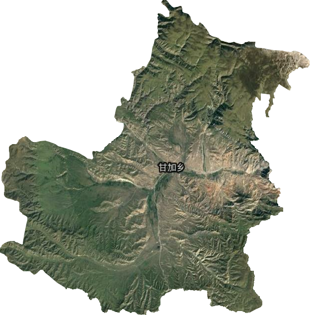 甘加乡卫星图