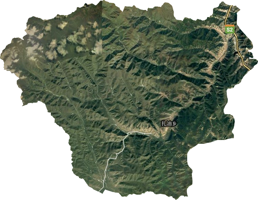 扎油乡卫星图