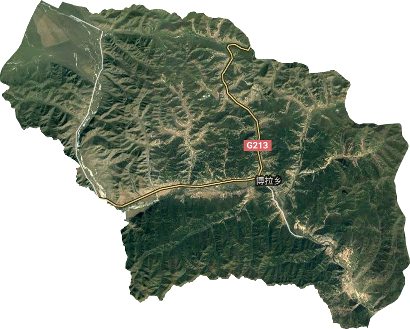 博拉乡卫星图