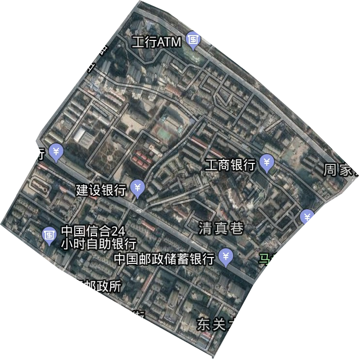 东关大街街道卫星图