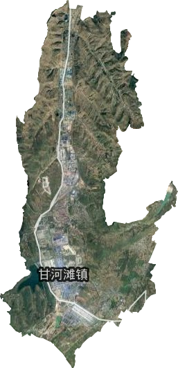 甘河滩镇卫星图