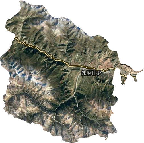 扎麻什乡卫星图