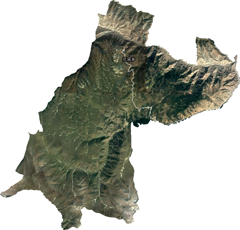 兰采乡卫星图