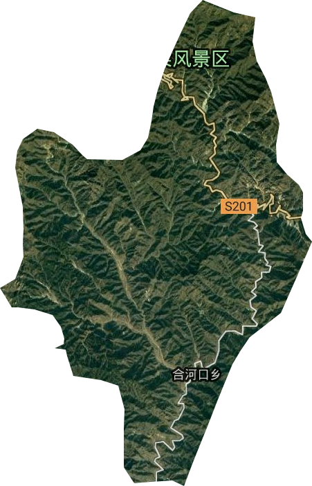 合河口乡卫星图