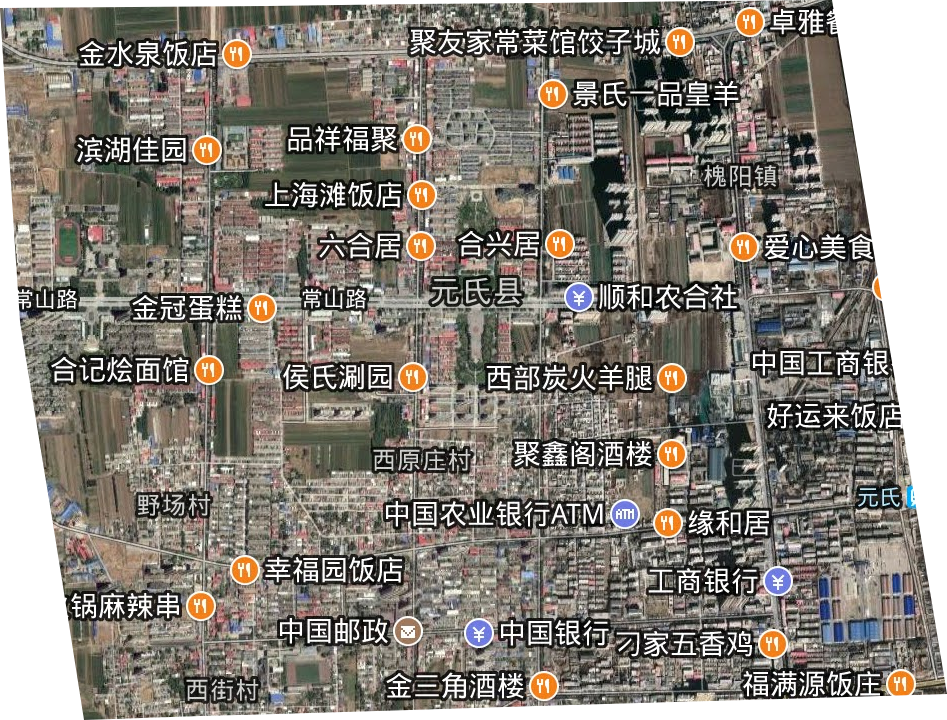 城区街道卫星图