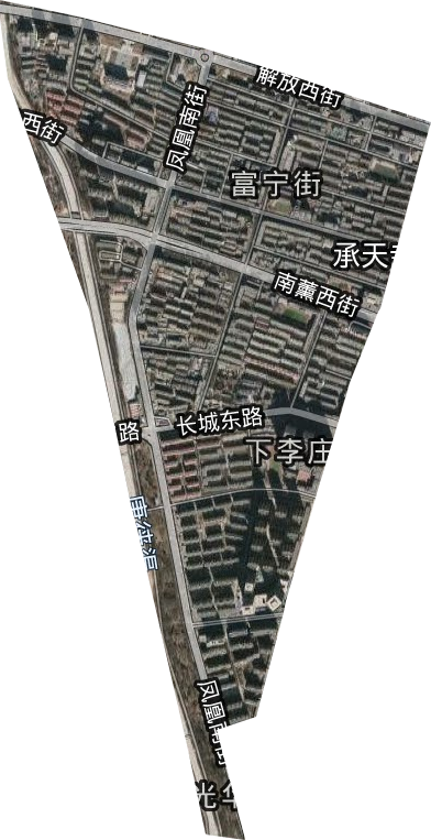 富宁街街道卫星图