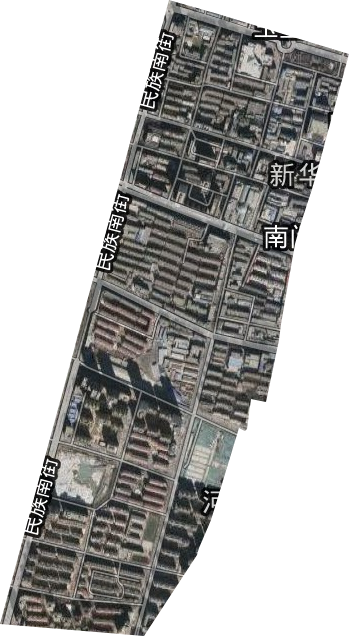 新华街街道卫星图