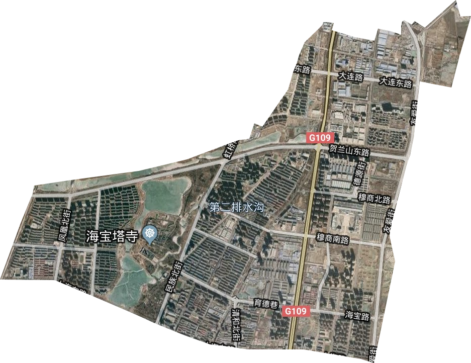 丽景街街道卫星图