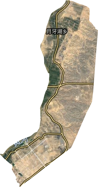 月牙湖乡卫星图