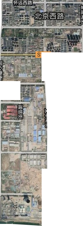 北京西路街道卫星图