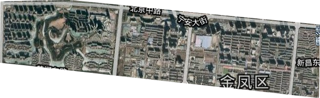 北京中路街道卫星图
