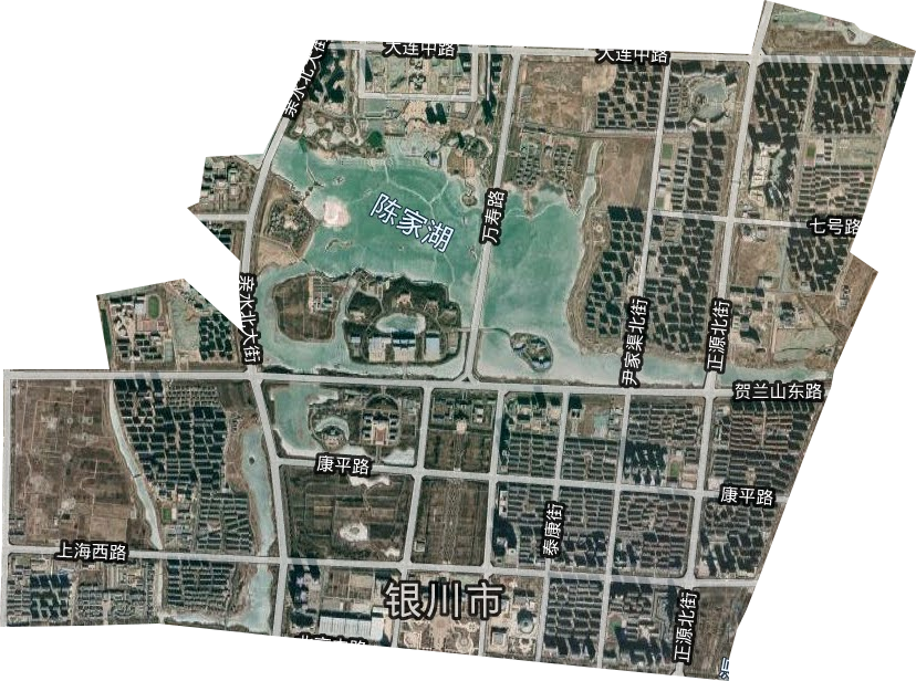 上海西路街道卫星图