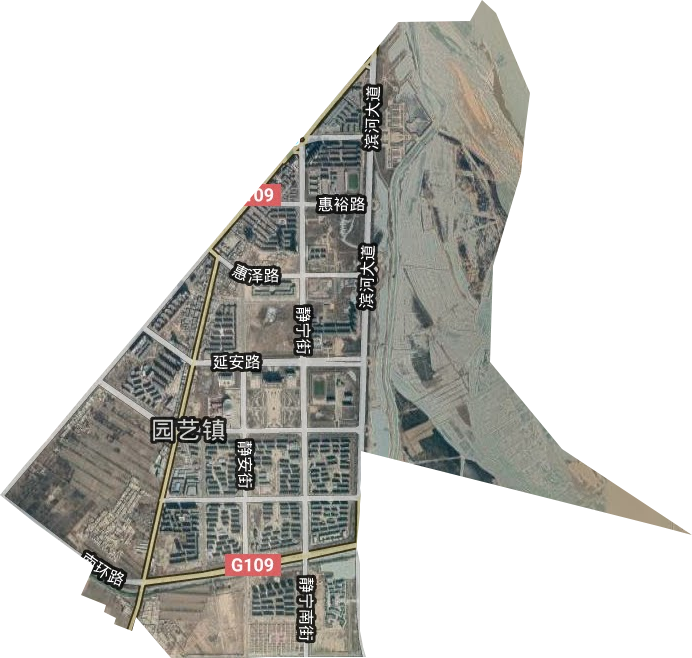 园艺镇卫星图