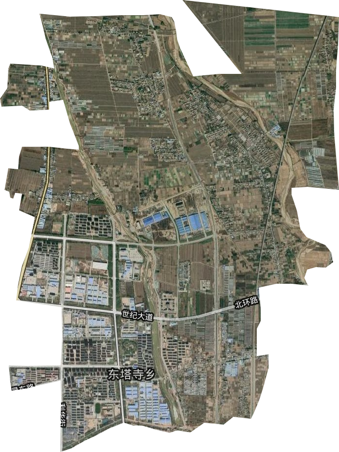 东塔寺乡卫星图