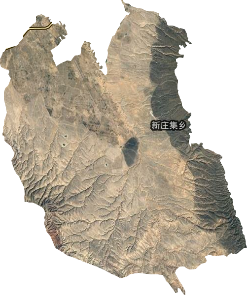 红寺堡开发区南川乡卫星图
