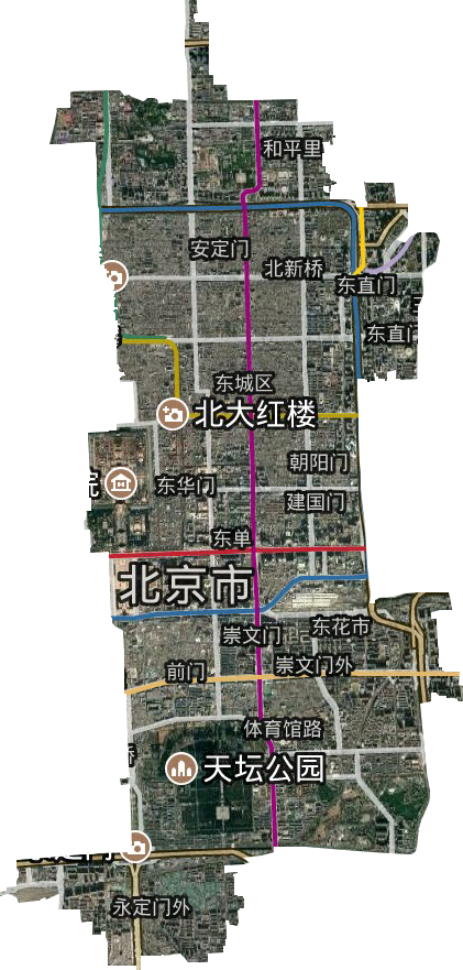 东城区卫星图