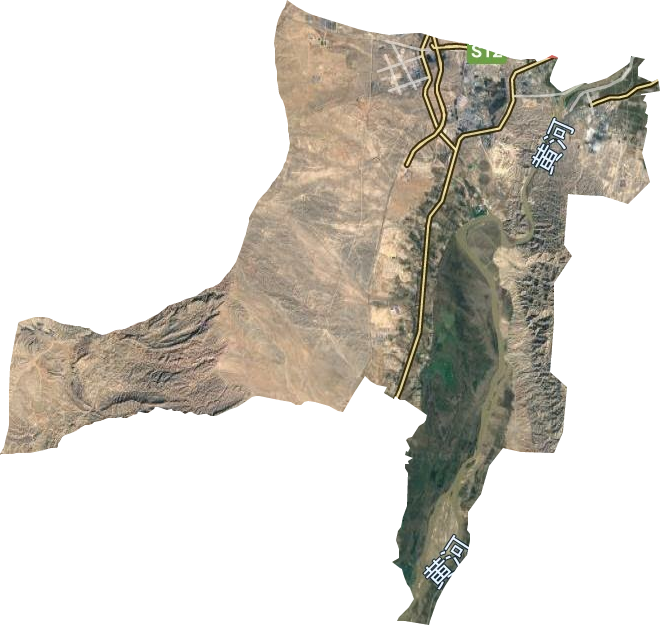 青铜峡镇卫星图