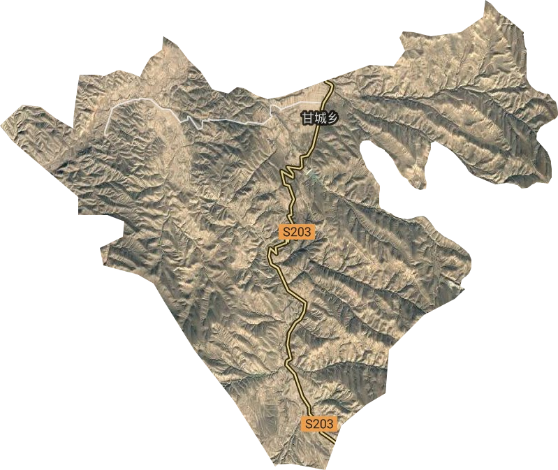 甘城乡卫星图
