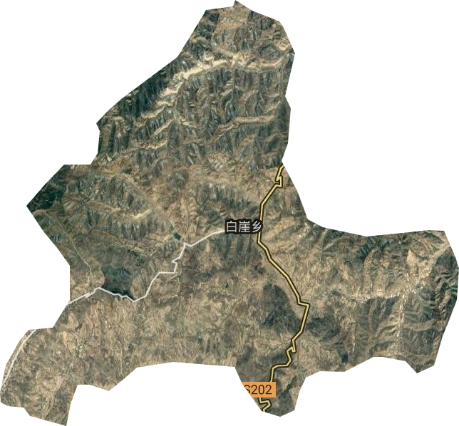 白崖乡卫星图