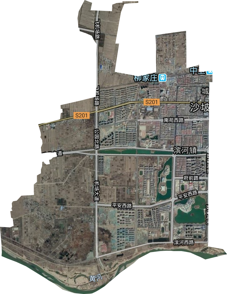 滨河镇卫星图
