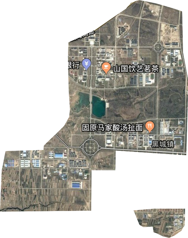海原县工业物流园区卫星图