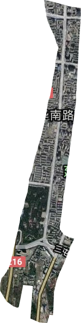 新华南路街道卫星图