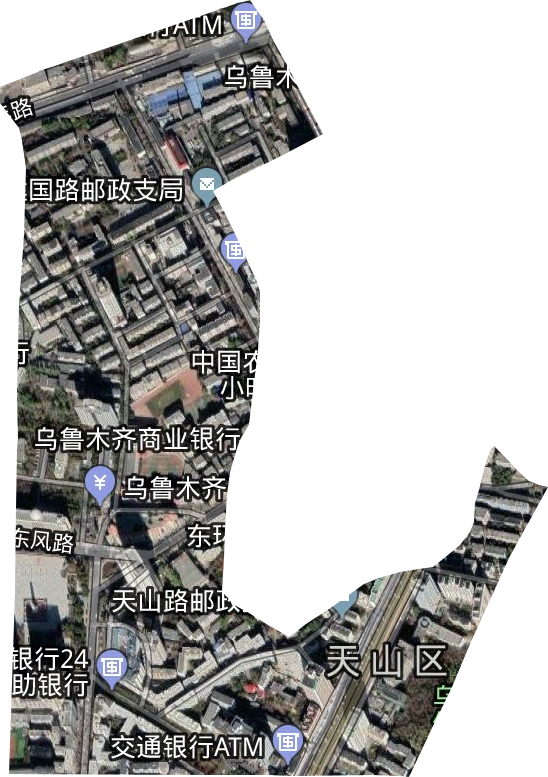 解放北路街道卫星图