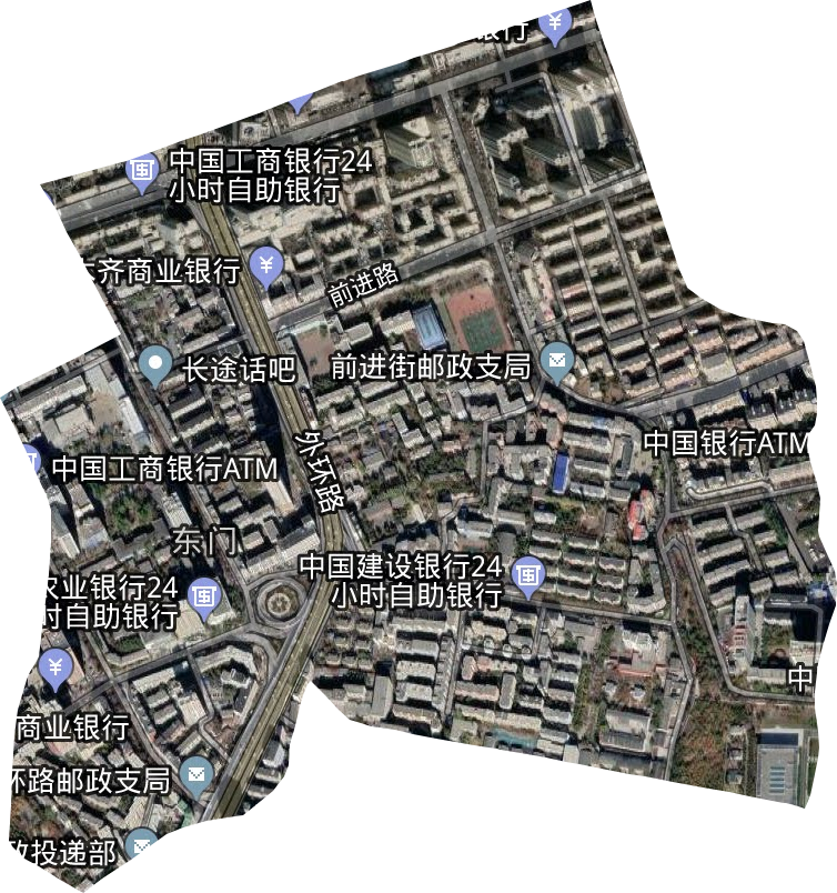 东门街道卫星图