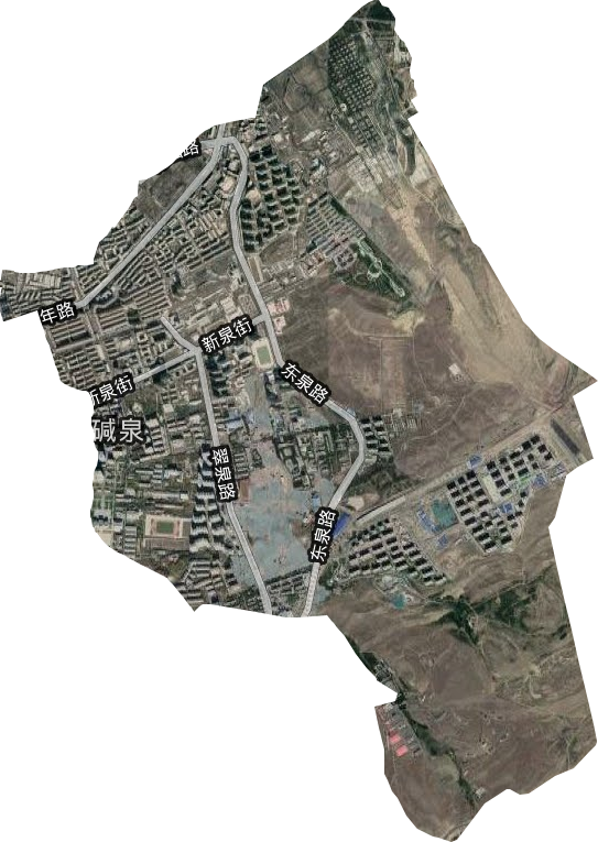 碱泉街道卫星图