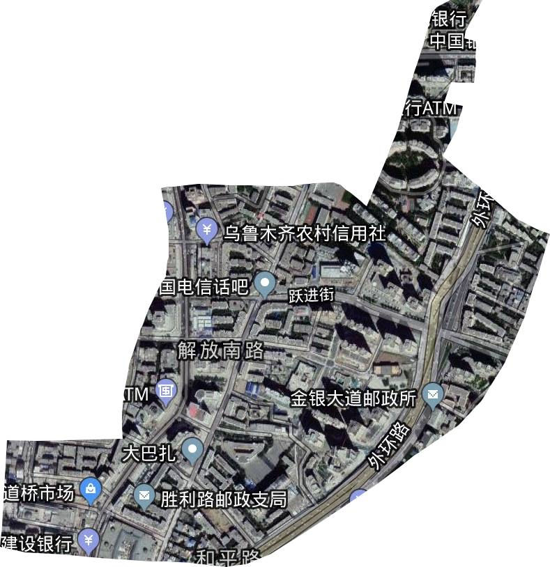 二道桥街道卫星图