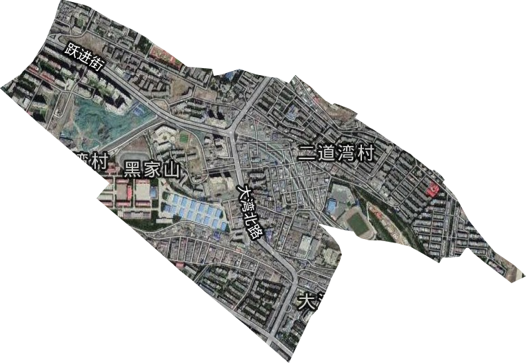 黑甲山街道卫星图