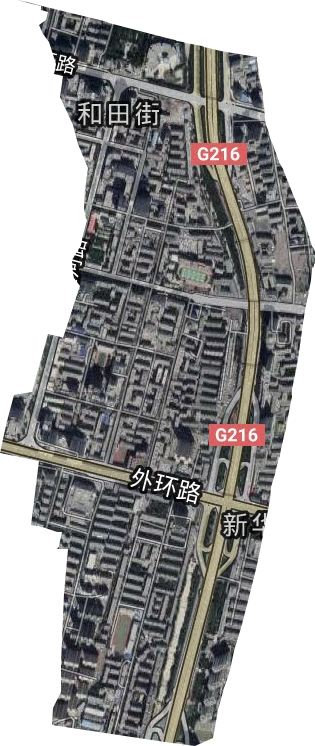 和田街街道卫星图