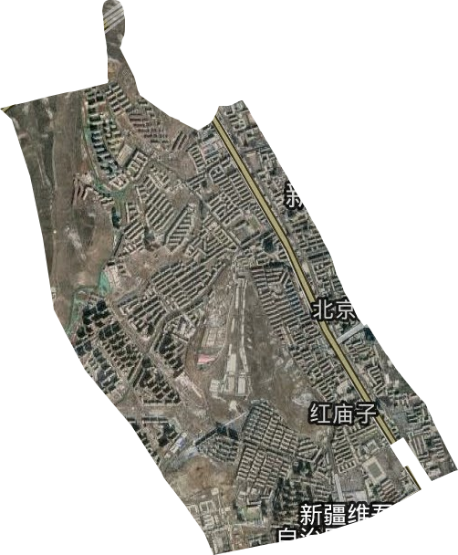 红庙子街道卫星图