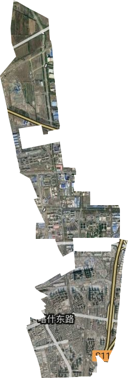 喀什东路街道卫星图