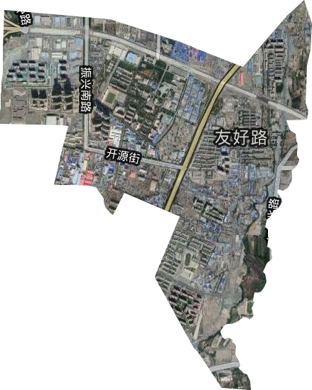 南路街道卫星图