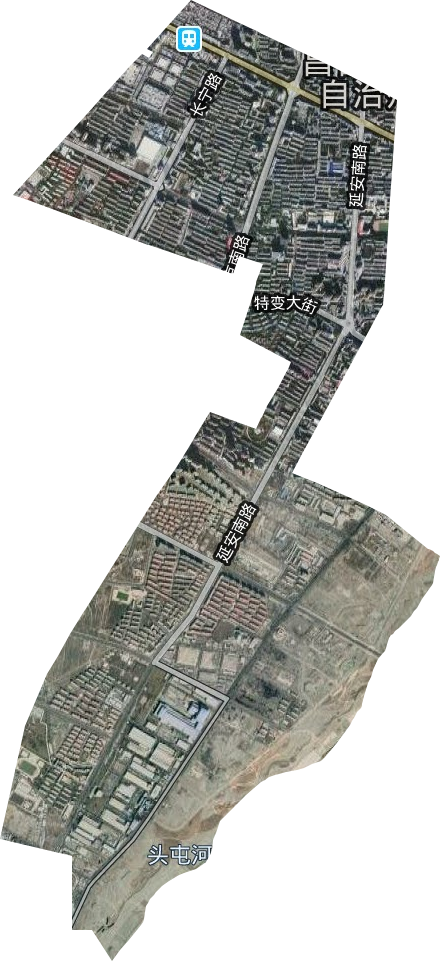 北京南路办事处卫星图