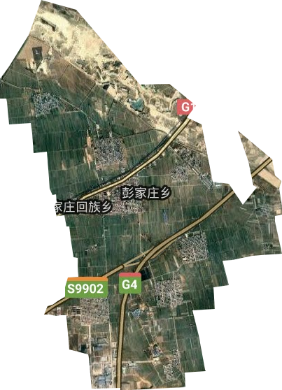 彭家庄回族乡卫星图