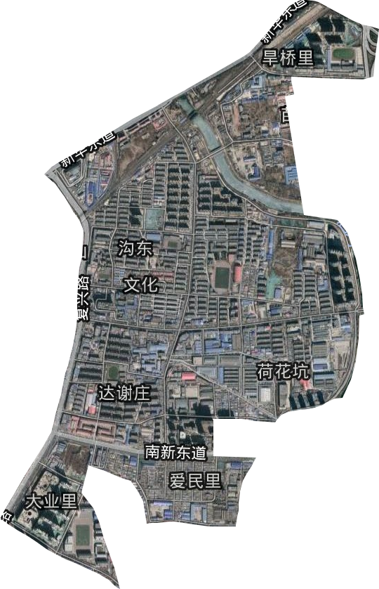 文北街道卫星图