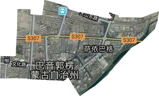 萨依巴格街道卫星图