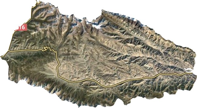 阿拉沟乡卫星图